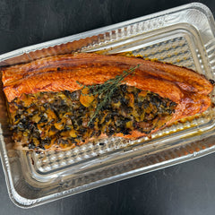 Date & Leek Stuffed Salmon Whole Side - Passover