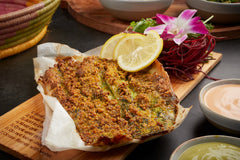 Cilantro Pistachio Crusted Branzino - Passover
